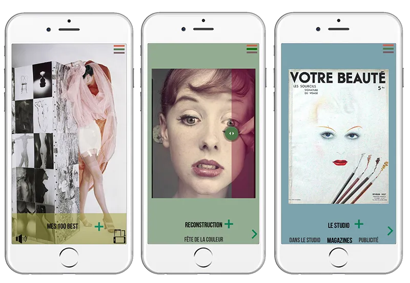 L’application Studio Blumenfeld de la Cité de la Mode et du Design réalisée avec PandaSuite