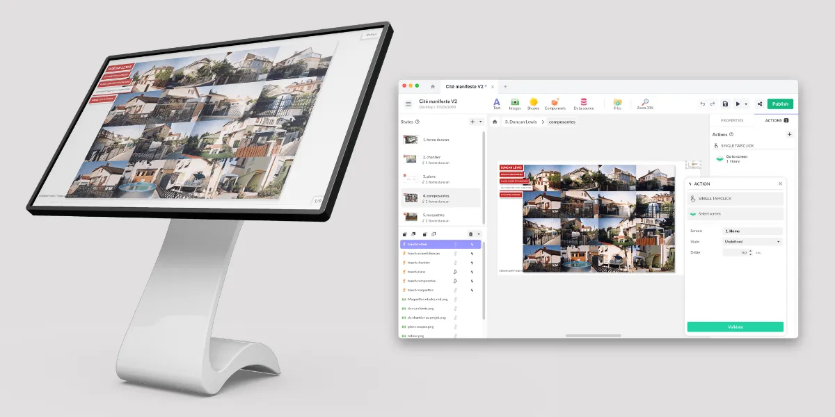 Application pour borne interactive - PandaSuite
