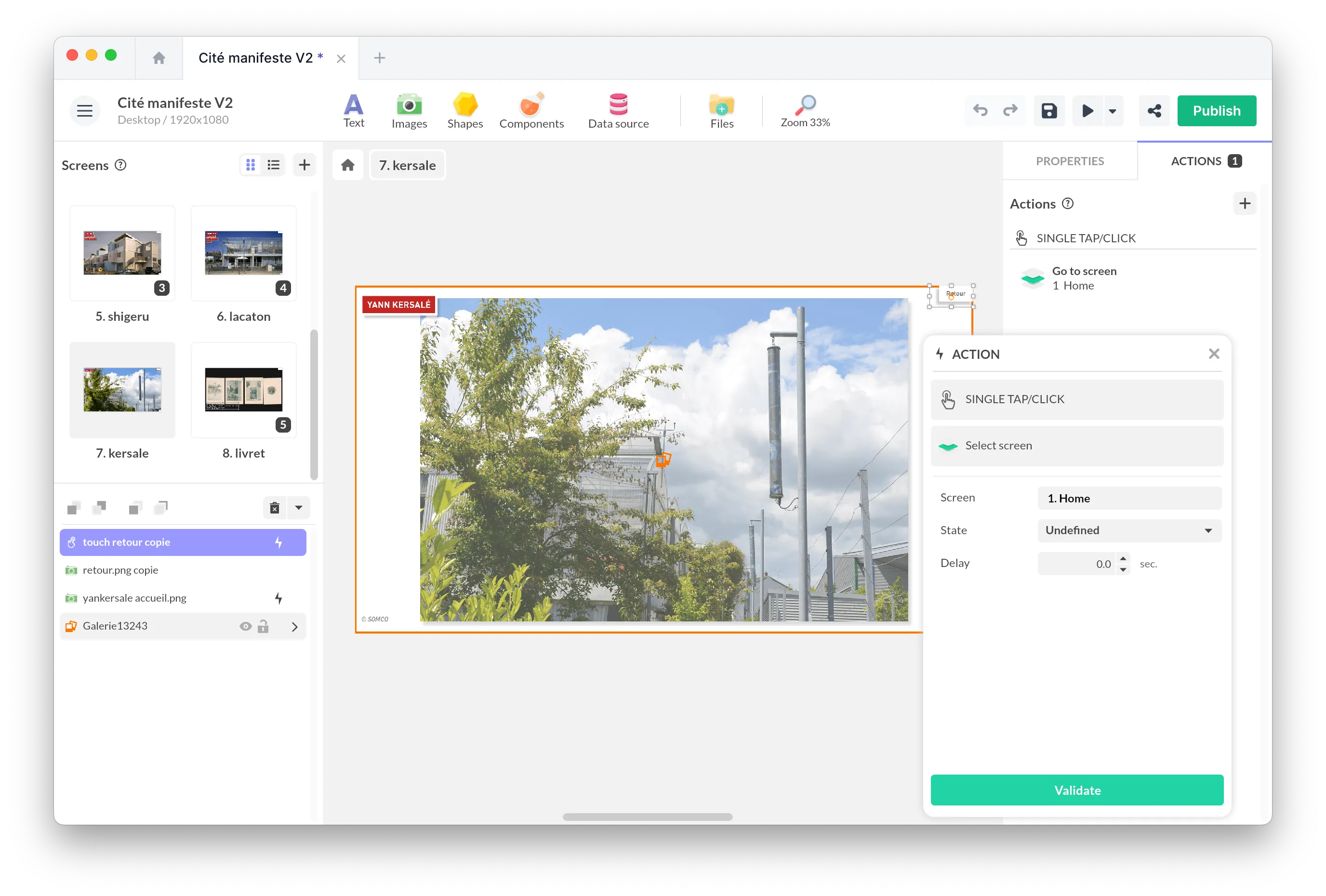 Interface de PandaSuite Studio