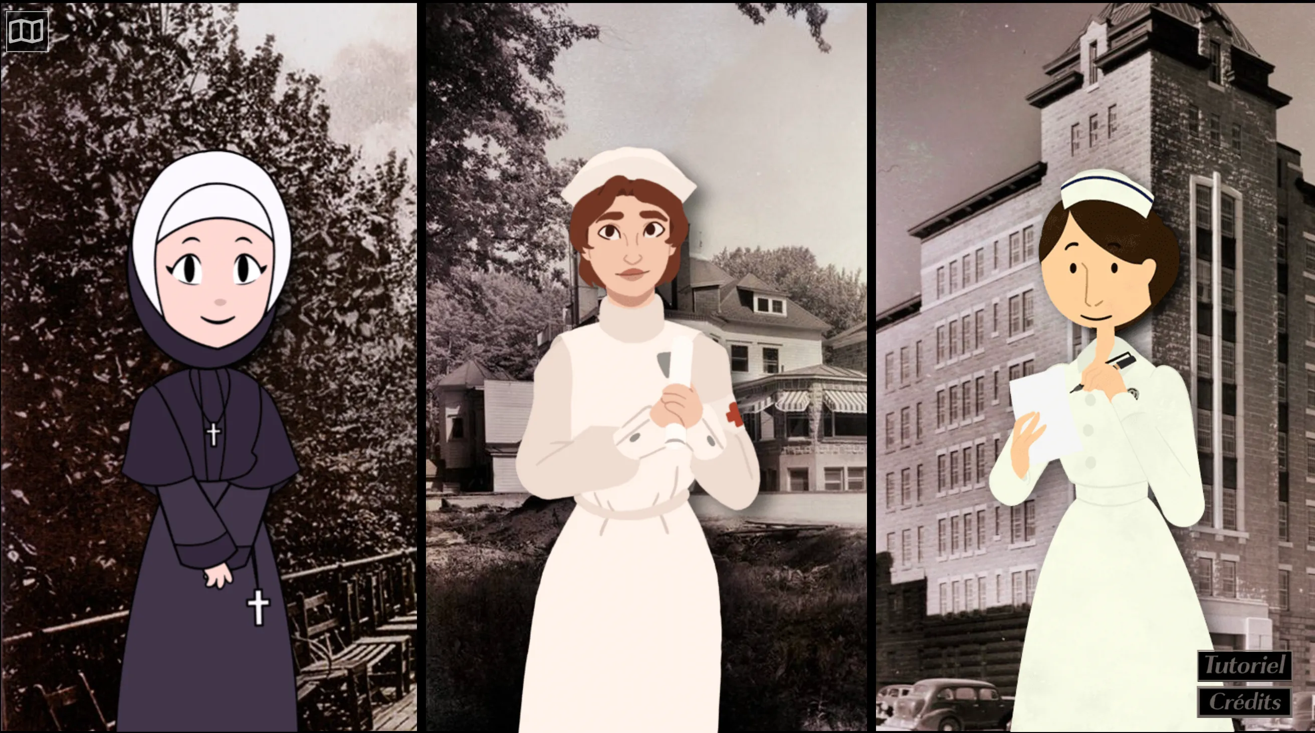 Vous avez le choix de suivre l’histoire d’une de ces 3 infirmières