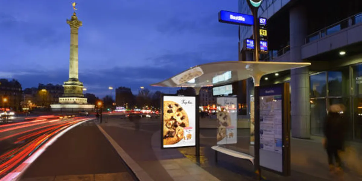 Photo de mobilier urbain issue du site internet JCDecaux