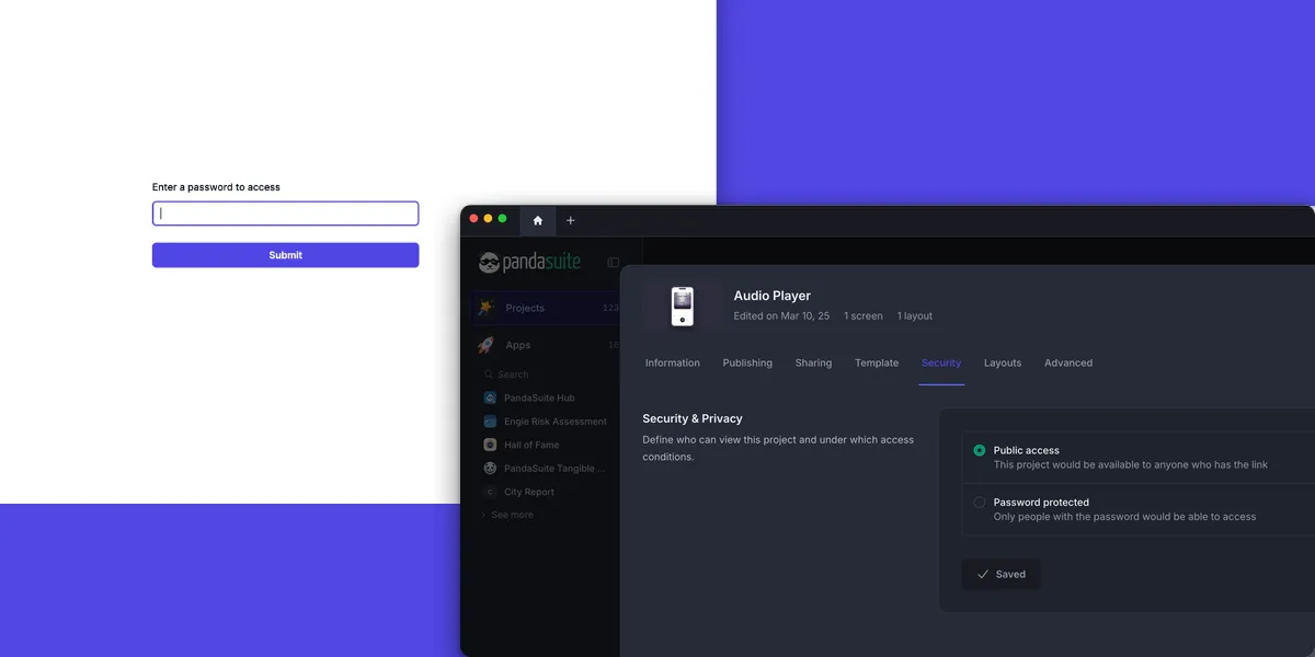 ARIA support, password protection, 2 customer showcases + new templates inside