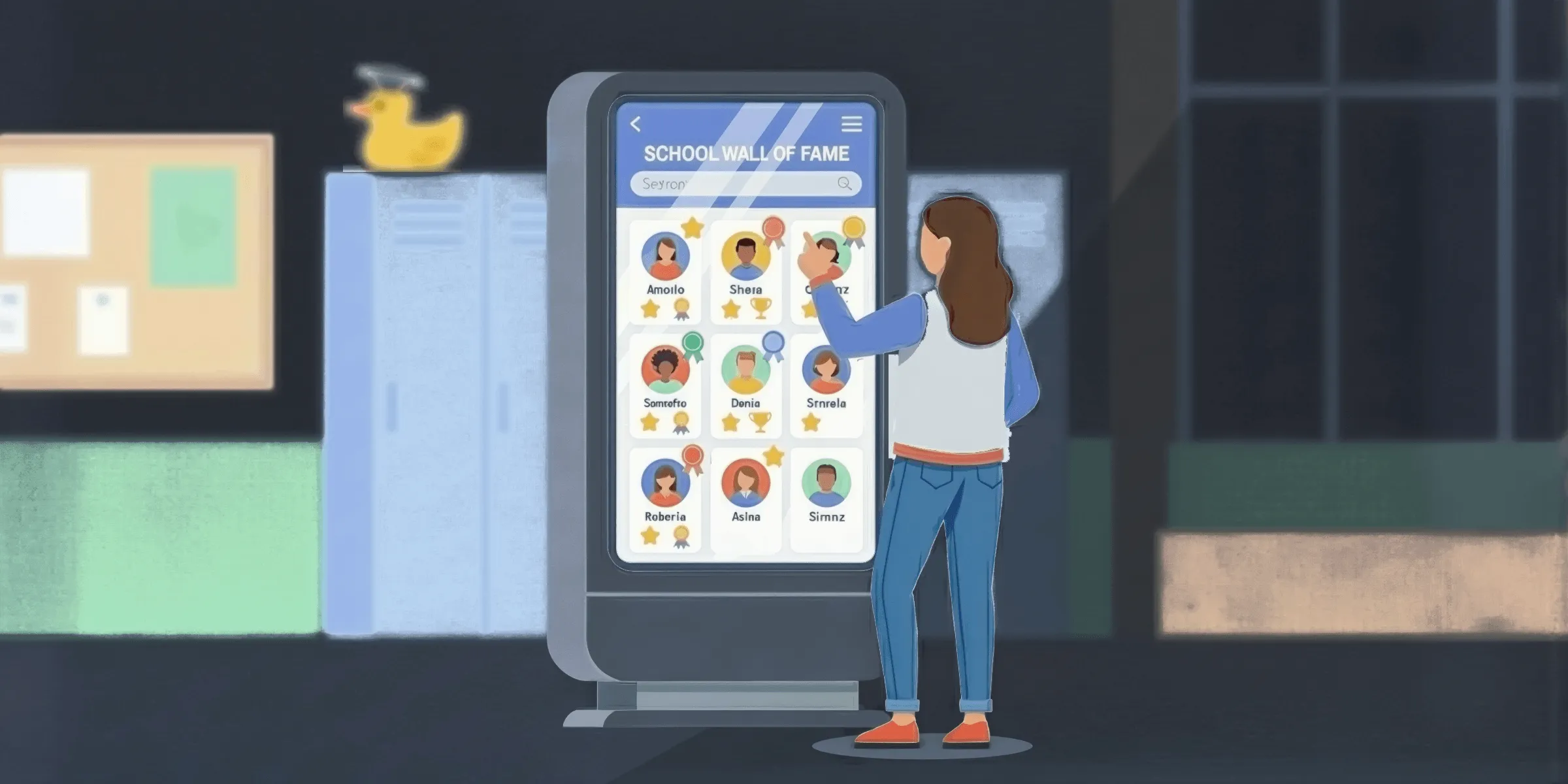 Dispositif interactif Digital Hall of Fame