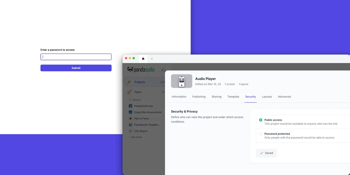ARIA support, password protection, 2 customer showcases + new templates inside