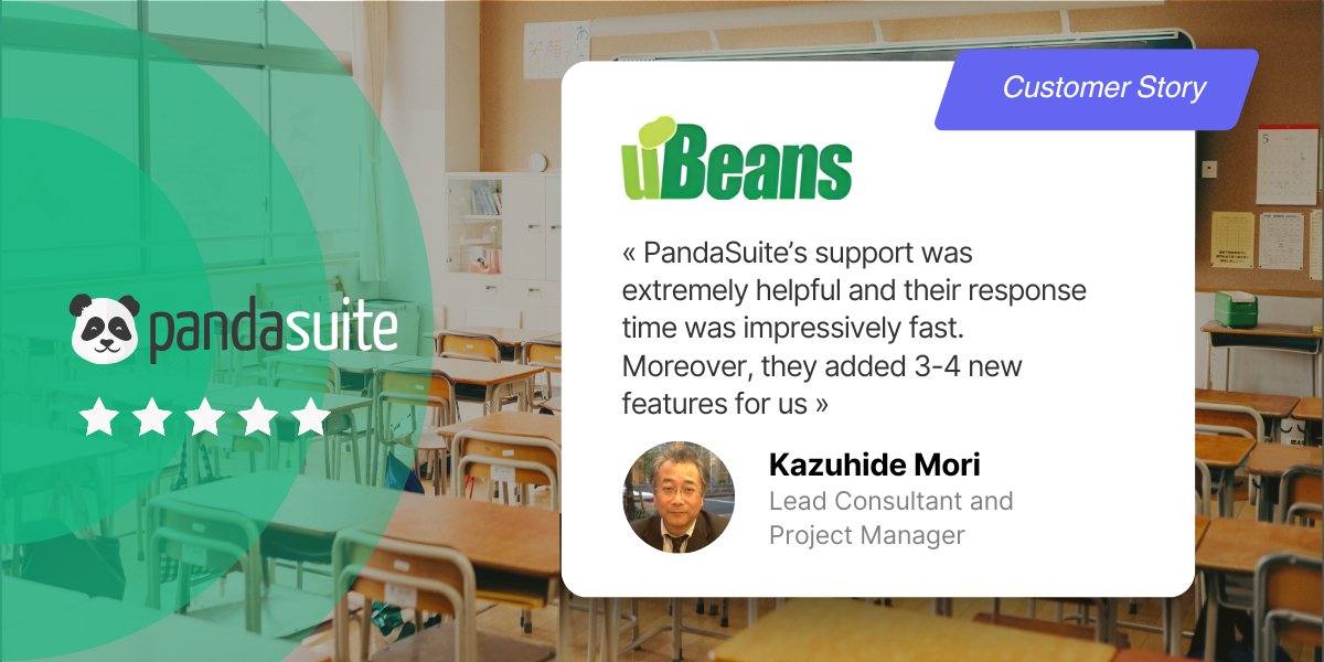 How uBeans uses PandaSuite to create Bunri, an interactive educational app that helps 150,000 Japanese students learn every day.