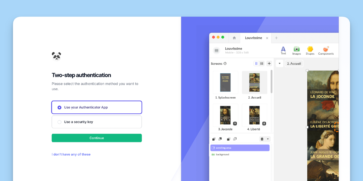 Découvrez les nouveautés de PandaSuite : une sécurité renforcée de votre compte avec l’authentification à 2 facteurs et la gestion des sessions.