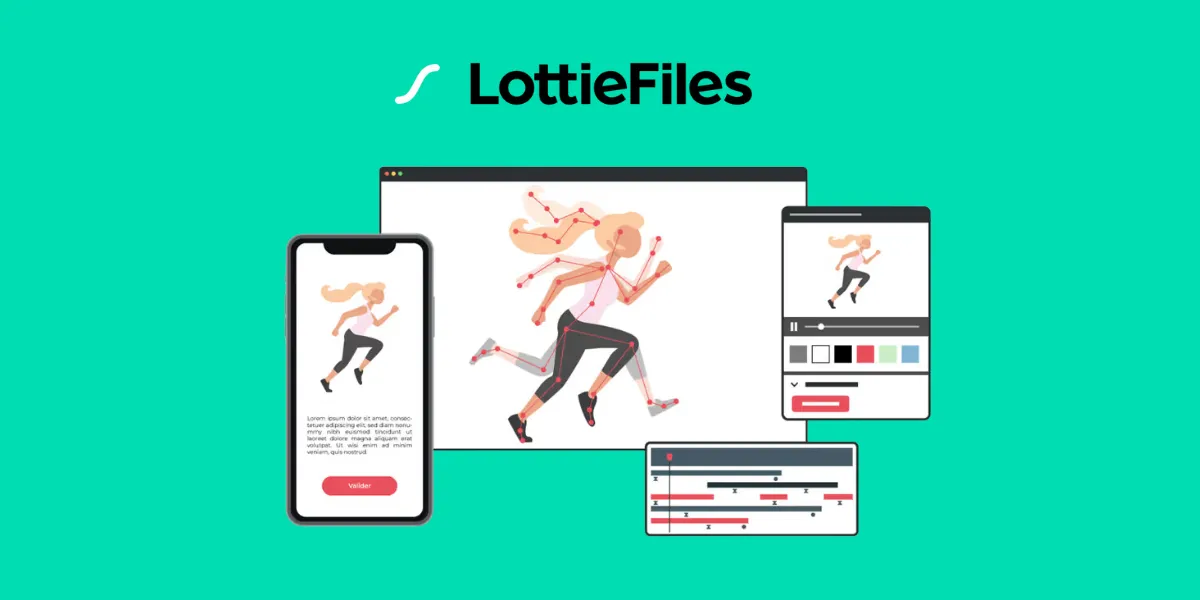 Grâce au format Lottie, utilisez des animations plus fluides et réactives qu’un format GIF pour vos applications mobiles et vos sites web.