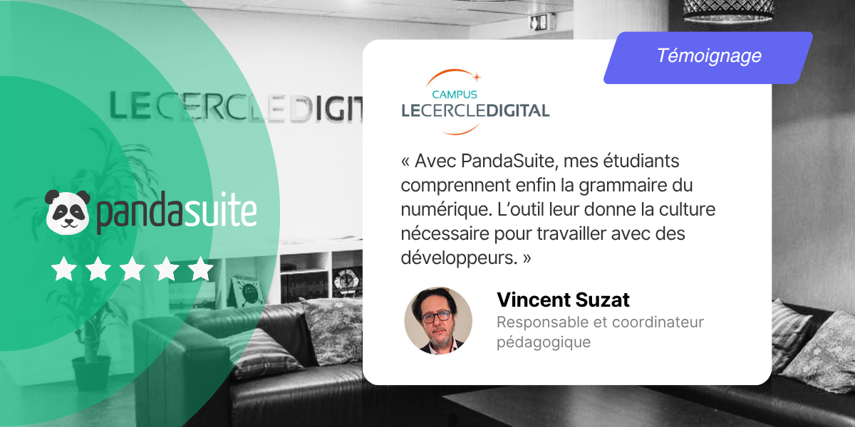 Vincent Suzat forme une nouvelle génération de créatifs interactifs avec PandaSuite au Cercle Digital à Tours