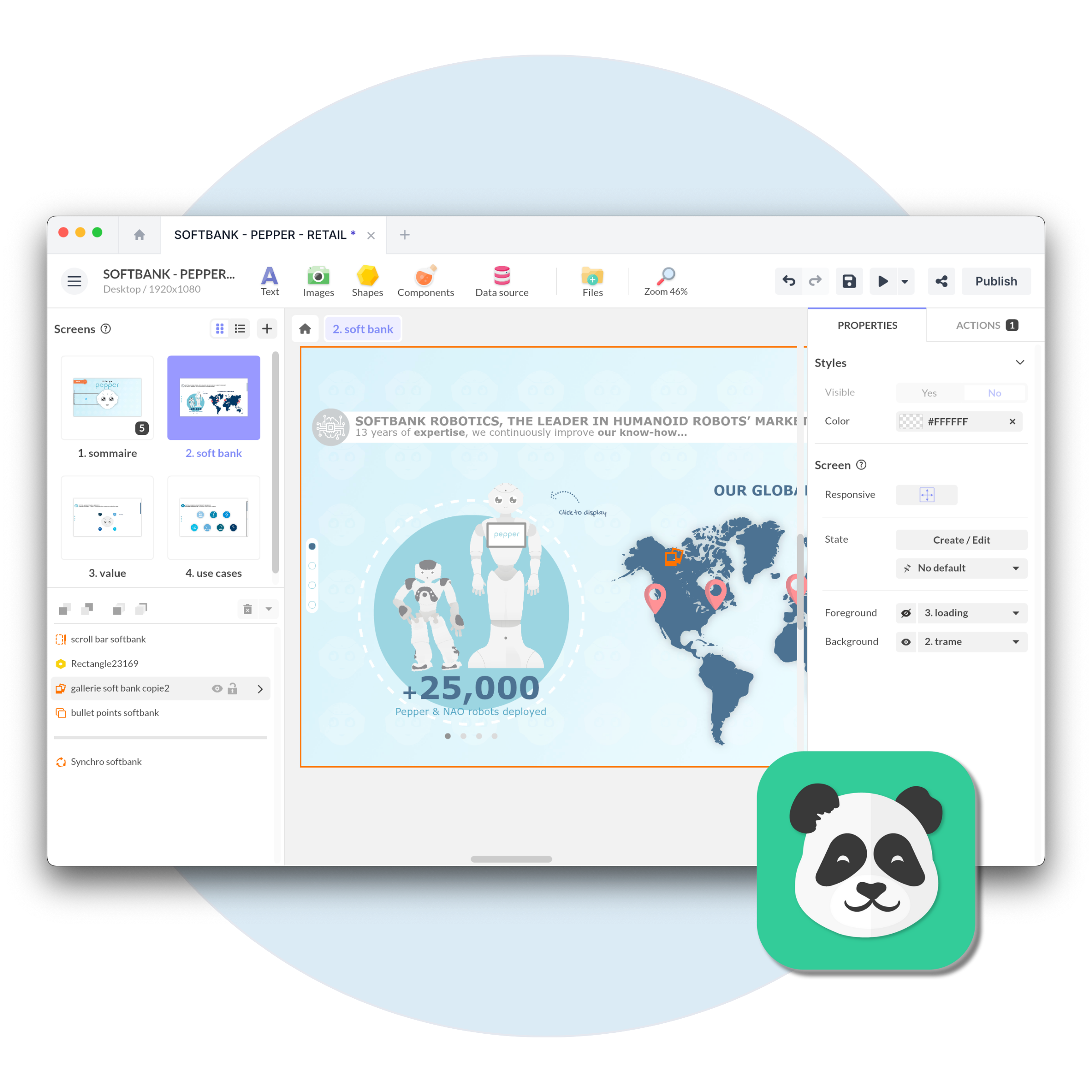 PandaSuite components