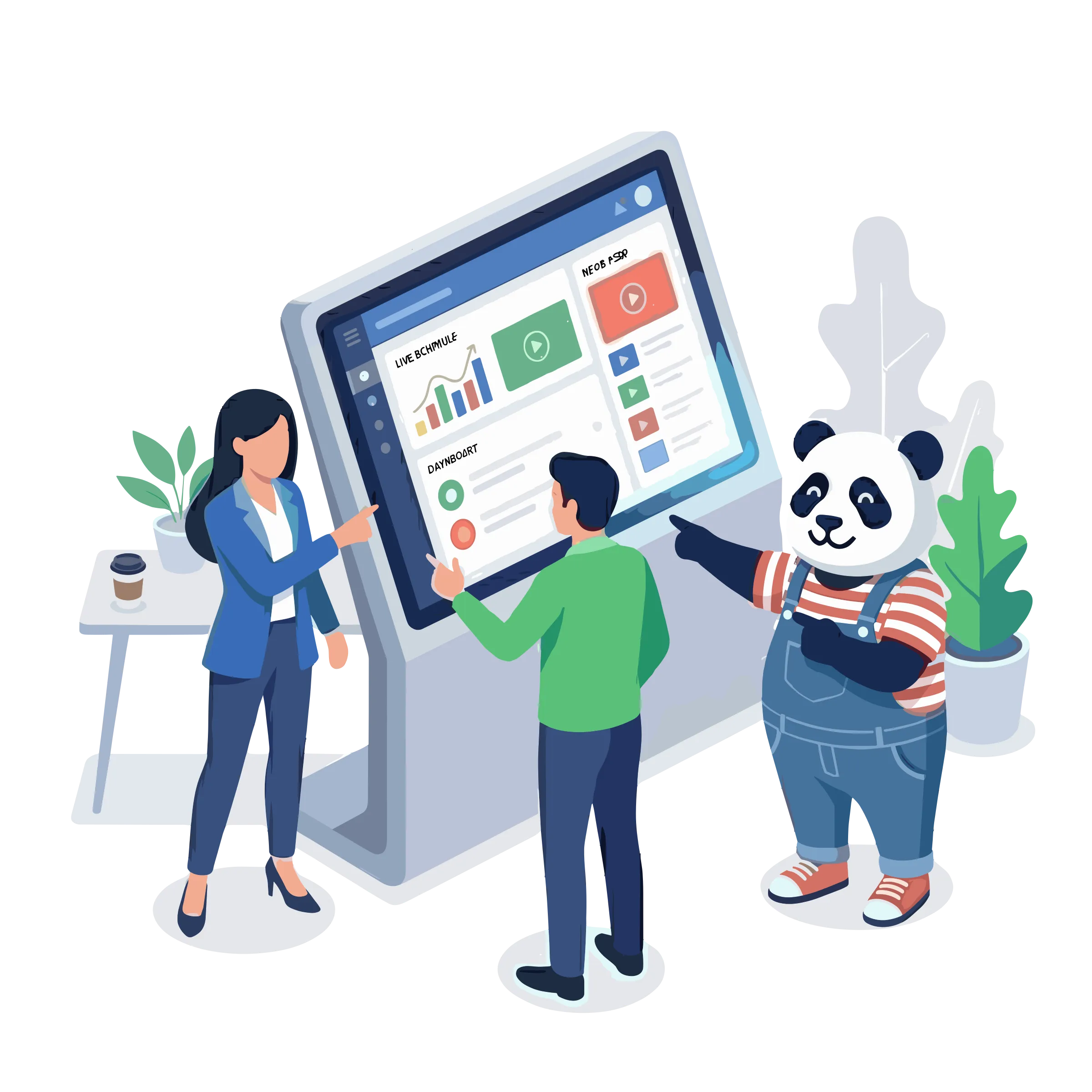 Digital signage software interface