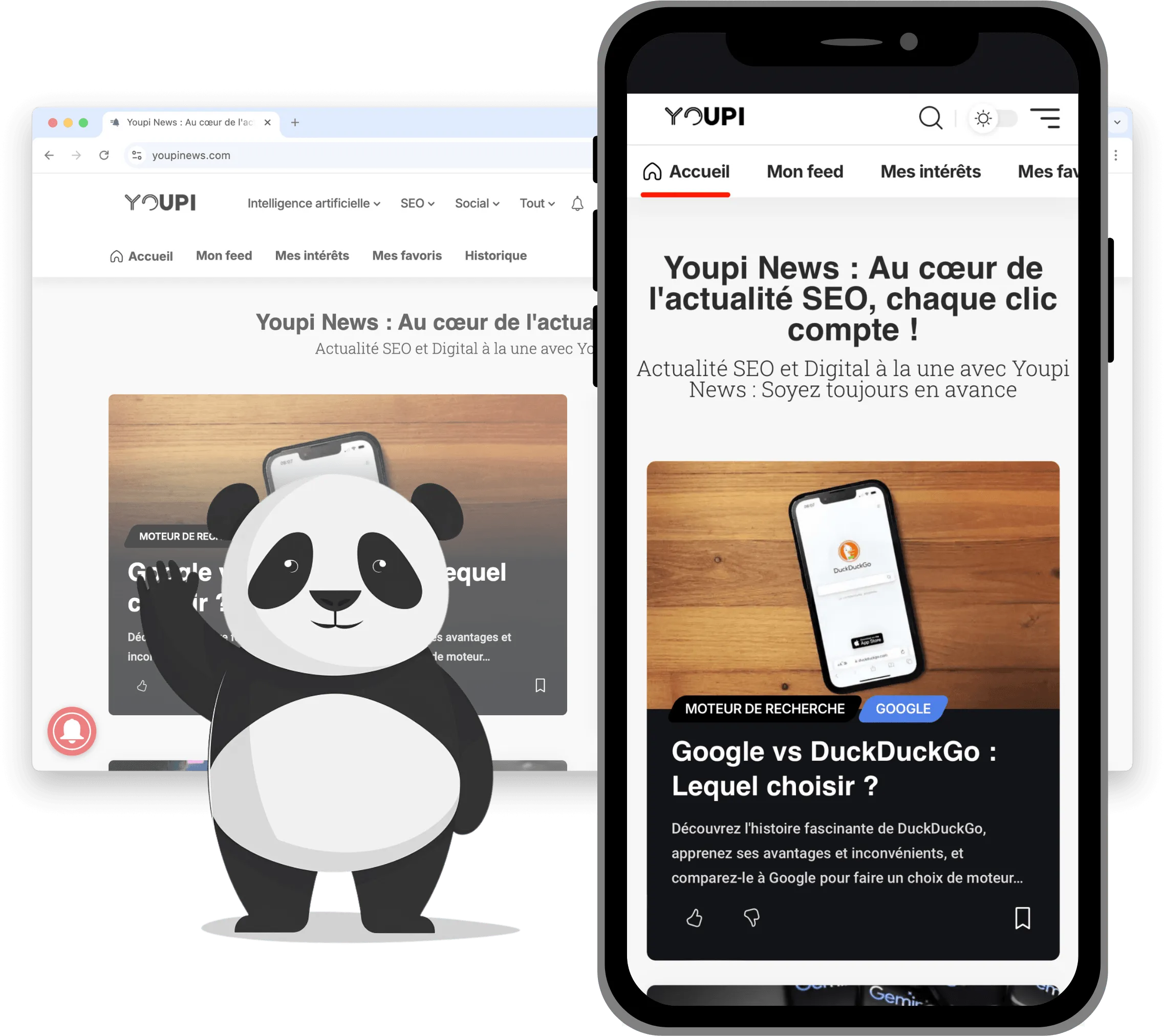 Ilustración de Website a App con PandaSuite