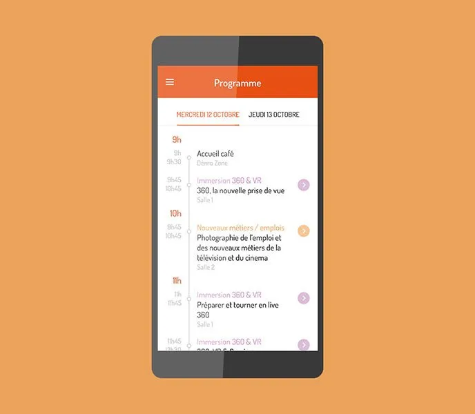 App événementielle
