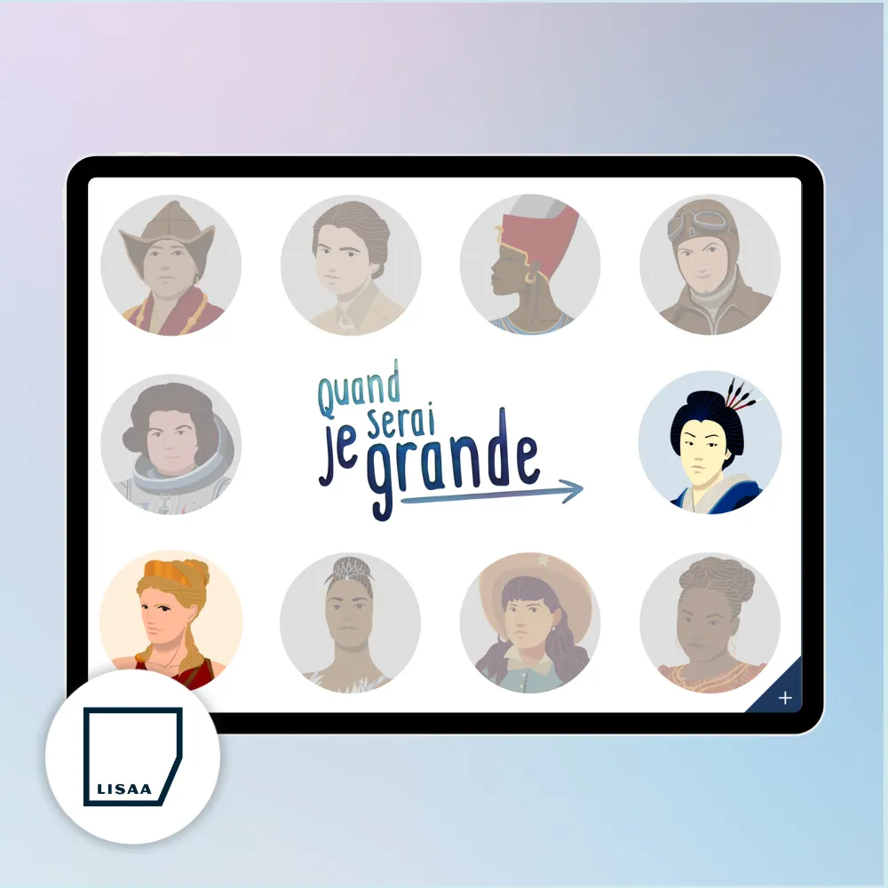 eBook interactif célébrant les métiers de femmes inspirantes