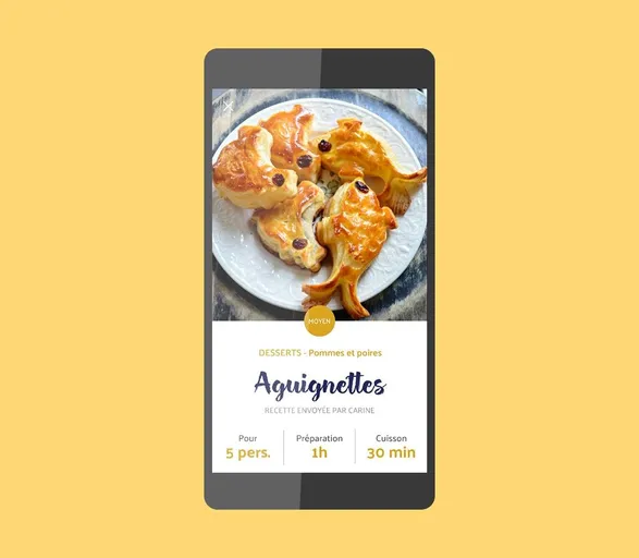 Application Recettes normandes des familles