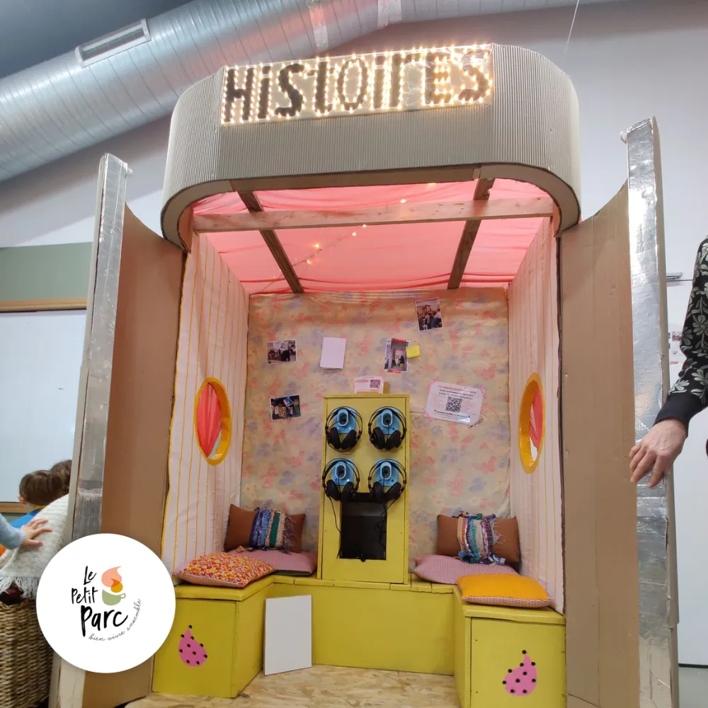 Une borne audio interactive pour raconter des histoires