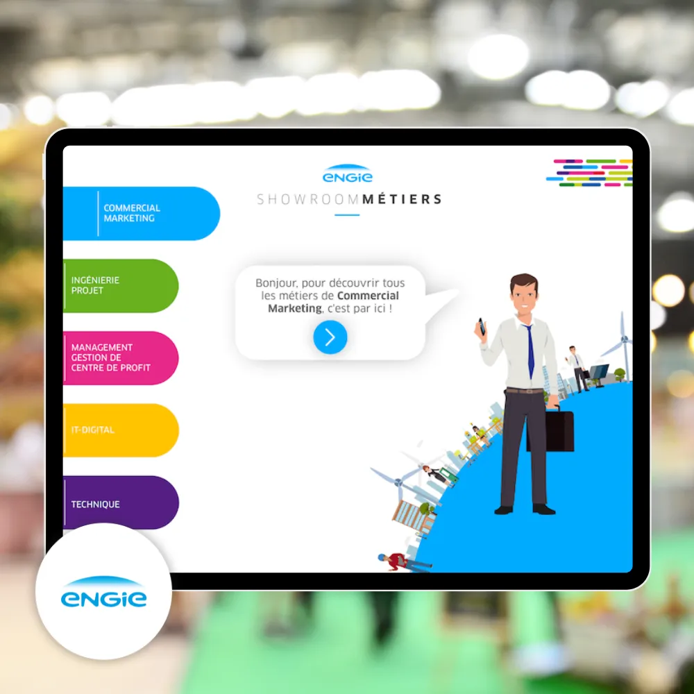 Une présentation interactive pour découvrir les métiers du groupe