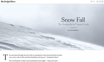 Snowfall, l’un des premiers exemples de scrollytelling par le New York Times