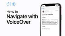 VoiceOver est disponible sur tous les appareils iOS