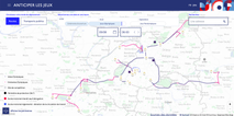 Carte interactive de l’impact des JO de Paris 2024 sur les déplacements