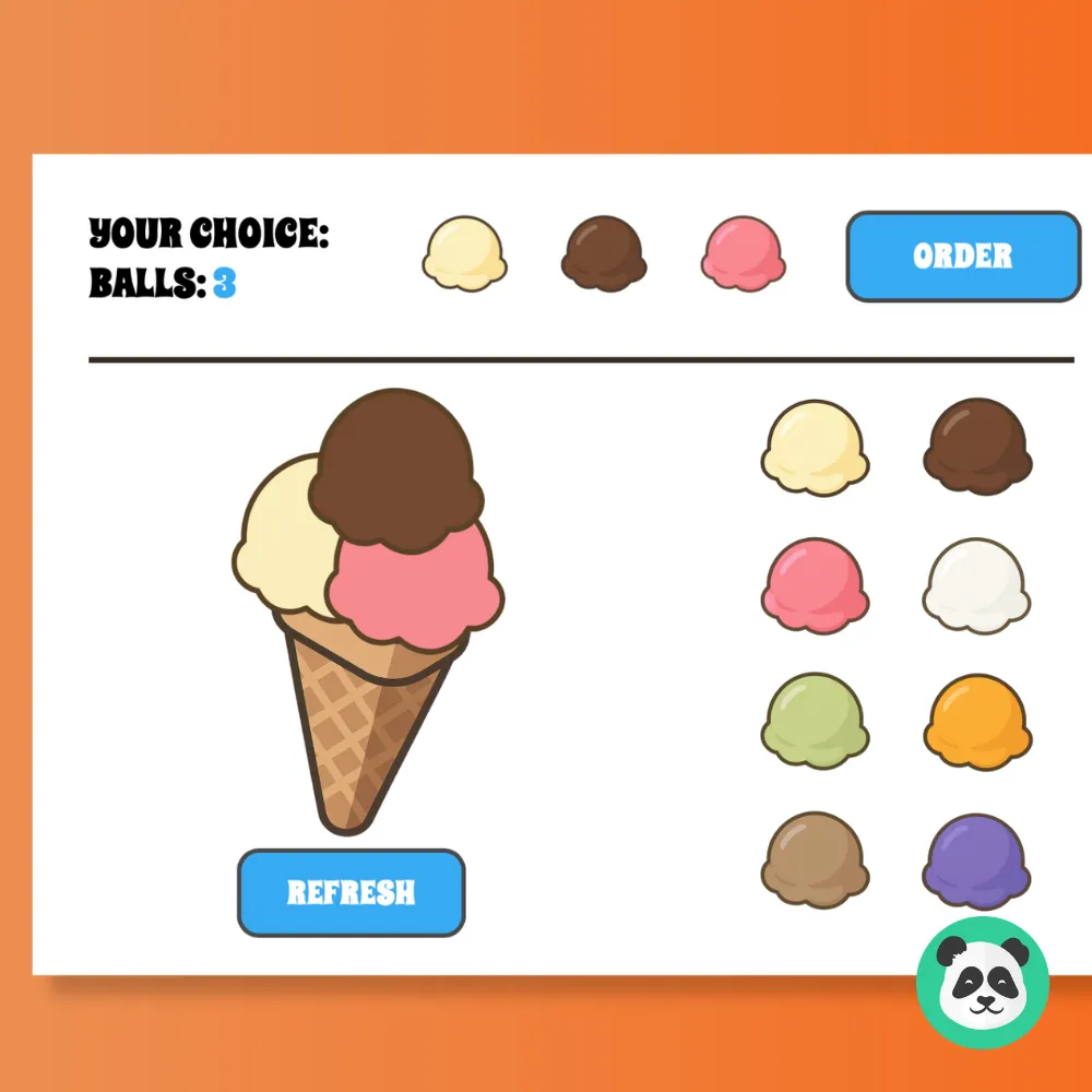 Ice Cream Drag & Drop Builder