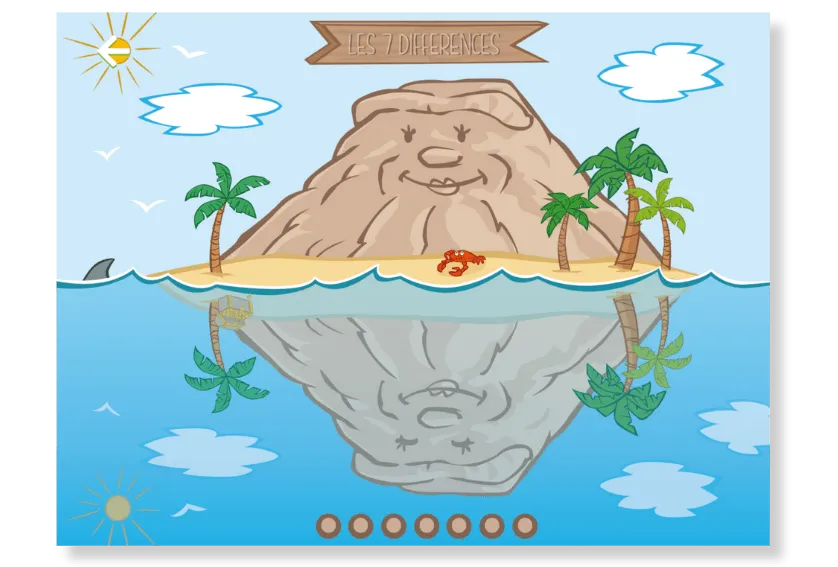 Interactive 7 Differences Game by Pandacraft Magazine