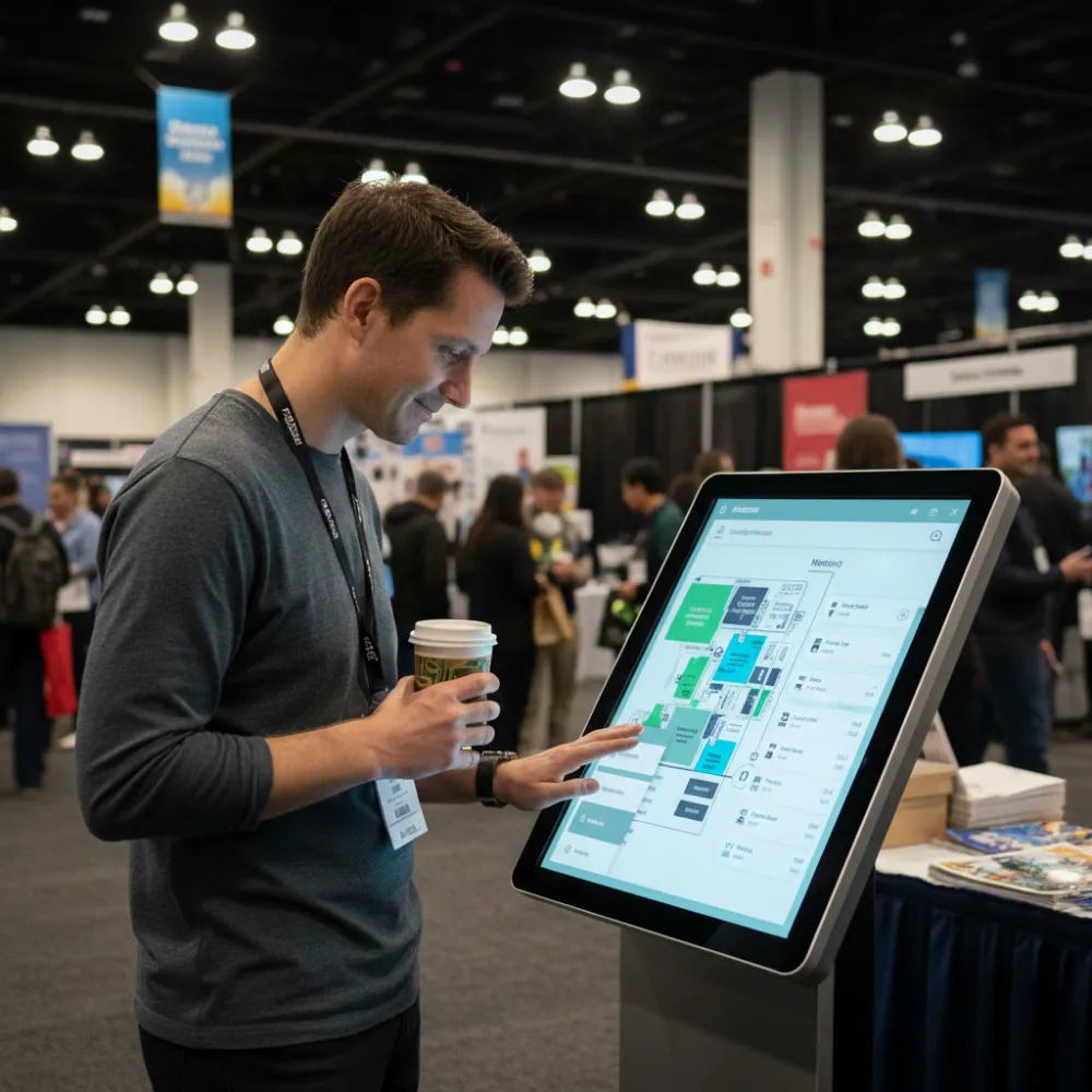 Event welcome kiosk